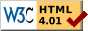 Valid HTML 4.01 Transitional
